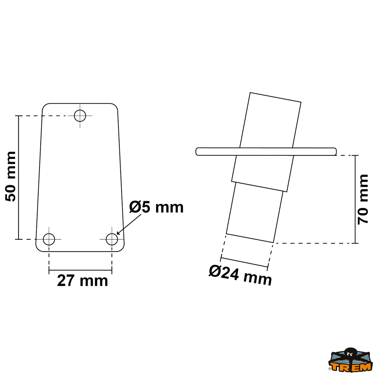 Asta Fanale a led estraibile EASY LED bianco